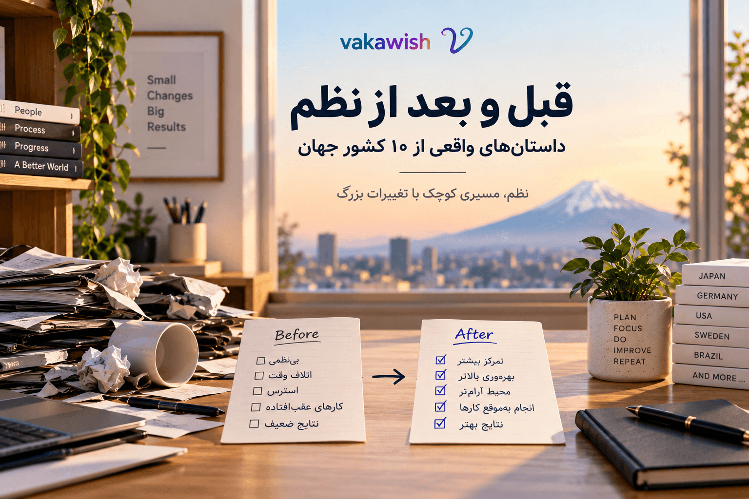 تأثیر نظم بر بهرهوری؛ مقایسه قبل و بعد از نظم در افراد و شرکتهای کشورهای مختلف